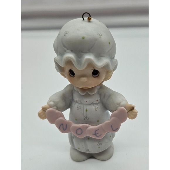 Precious Moments Other - Precious Moments Ornament Noel‎ Christmas Girl Figurine 1992 Enesco Porcelain